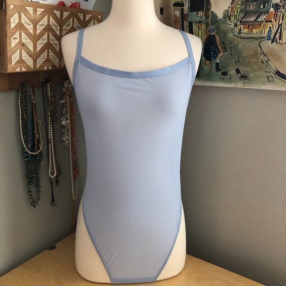 Aerie Smoothez Mesh Bodysuit in Periwinkle Light Blue - NWT's - Picture 2 of 9